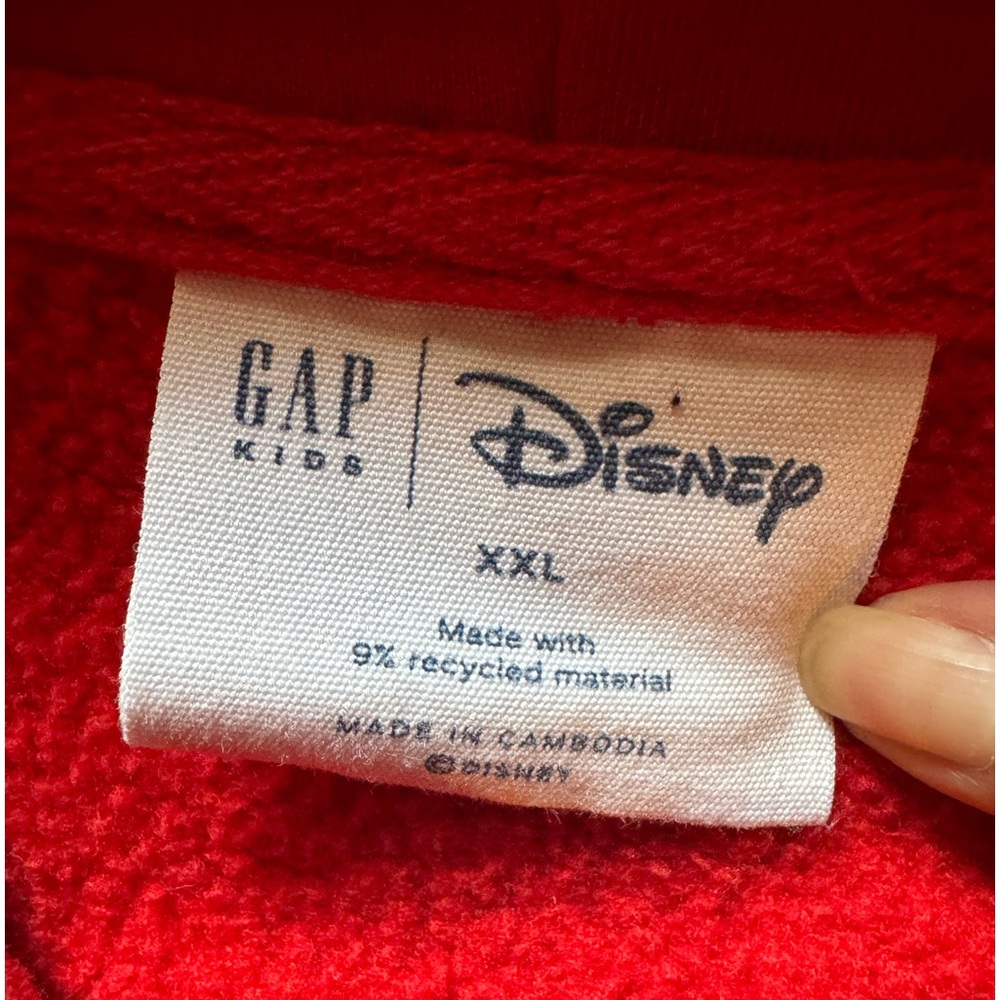 GapKids X Disney Mickey Mouse Red Hoodie Dress Sz XXL - Picture 6 of 8